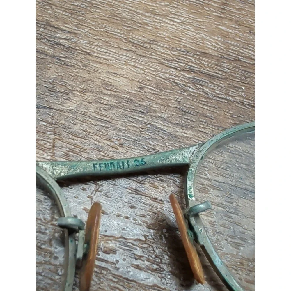 Vintage Fendall 25 Eyeglasses With Bi Focals And Case